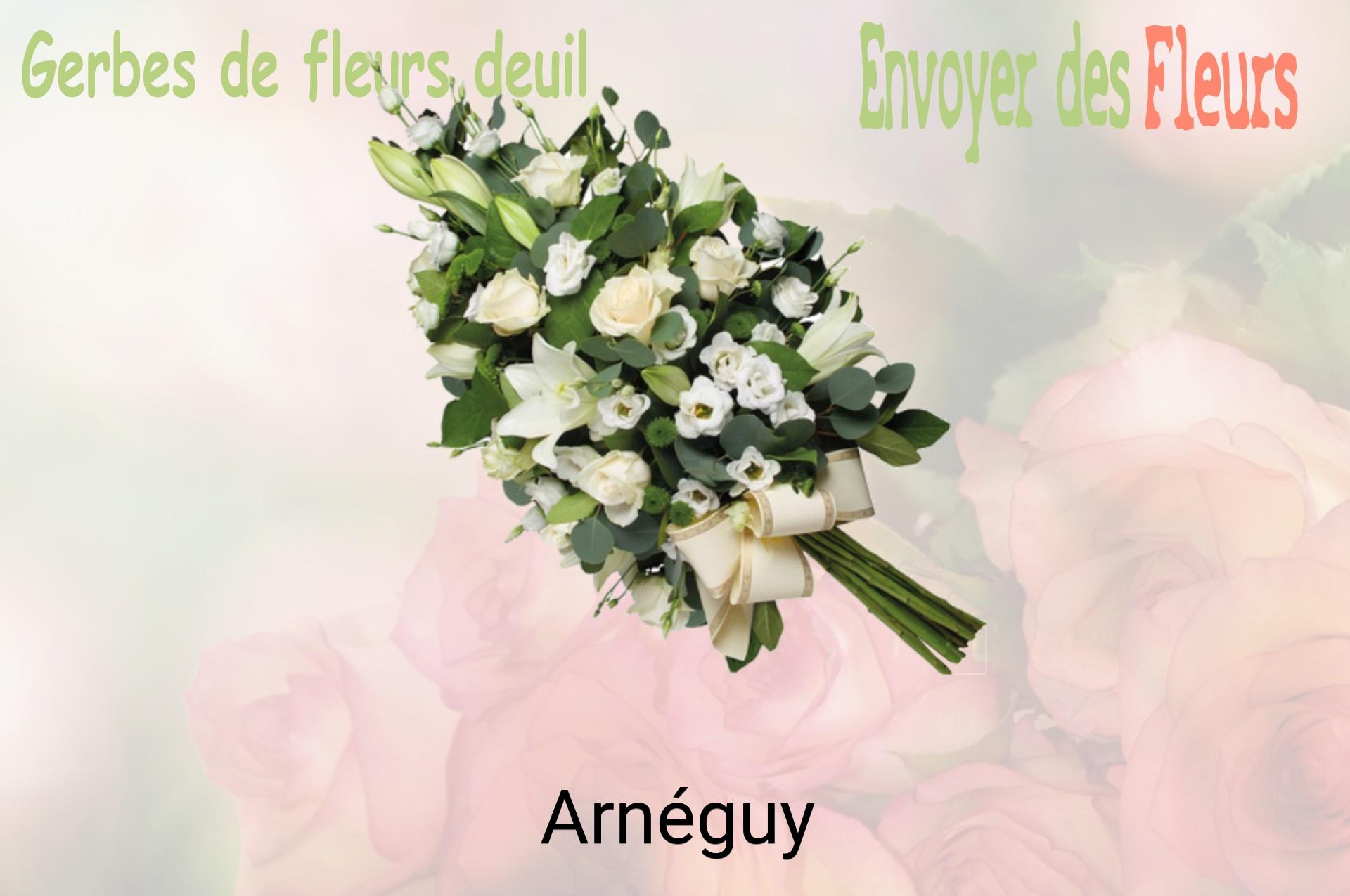 Gerbe de fleurs de deuil livrée à Arnéguy